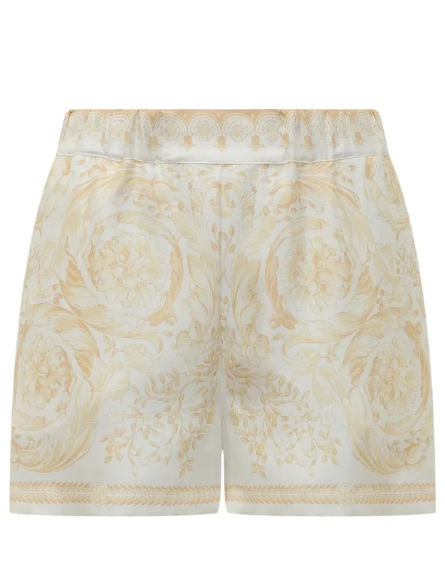 Silk Twill Shorts