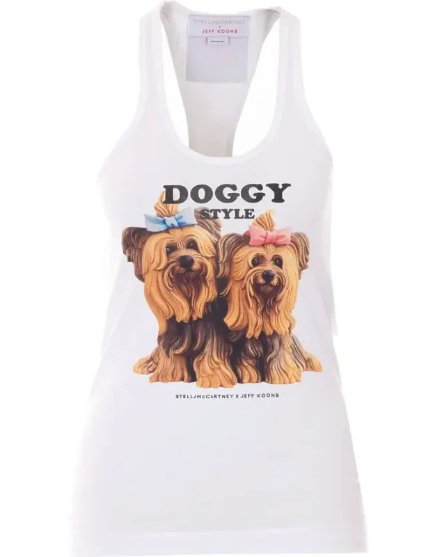 T-shirt And Polos, Crewneck, Print On The Front, Sleeveless