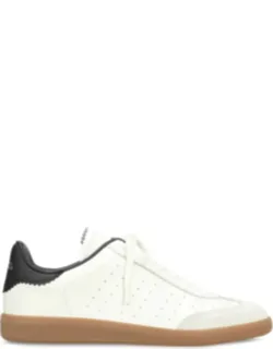 Sneakers Bryce In Leather With Rounded Toe And Rubber Sole