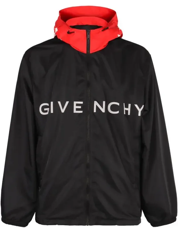 Technical Fabric Hooded Jacket
