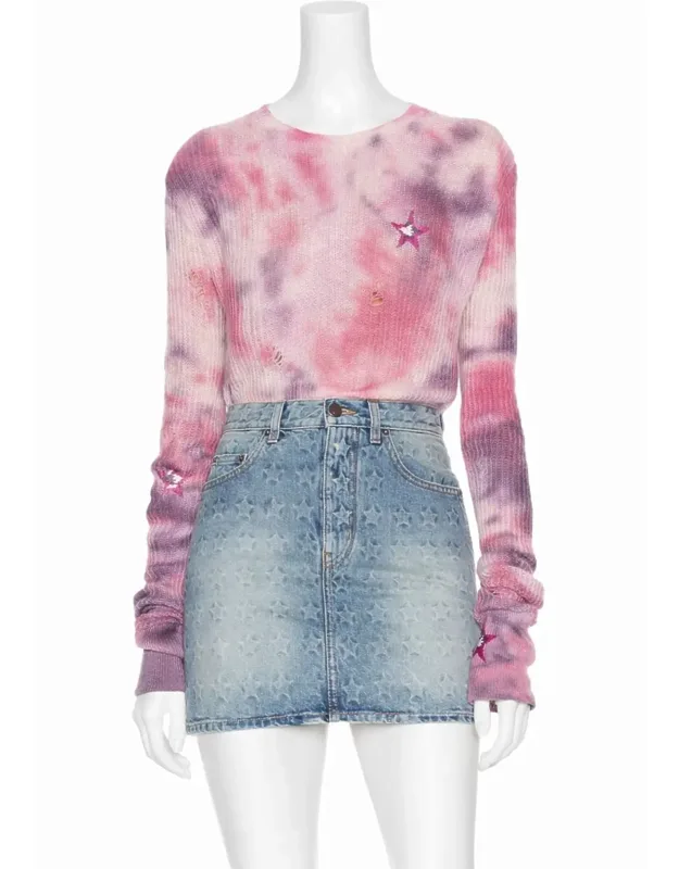 Tie Dye Stars Sweater