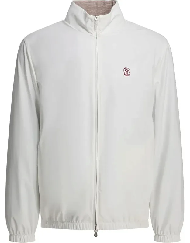Reversible Nylon Windbreaker Jacket