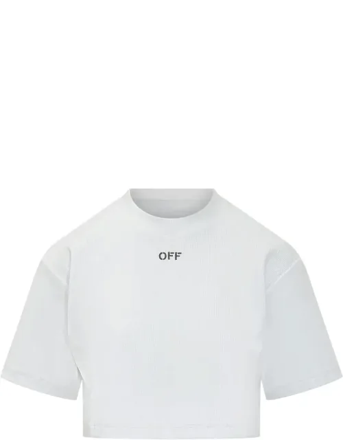 Ribbed Cropped T-shirt