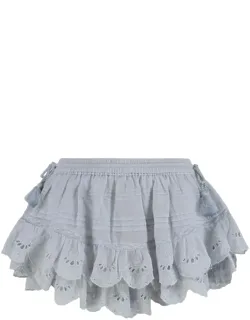 Shorts With Ruffle In Cotton