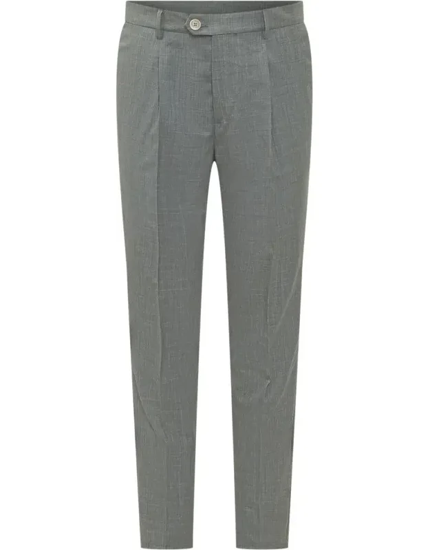 Pants With Button, Hook And Zipper Closure
