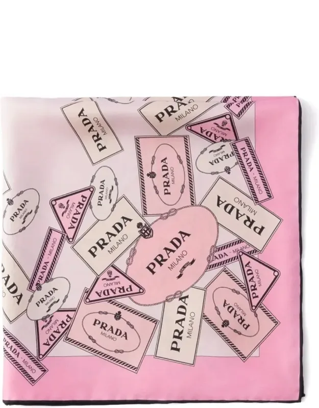 Printed Silk Twill Scarf