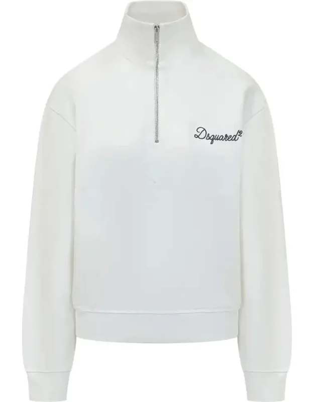 Sweatshirt With Zip Logo
