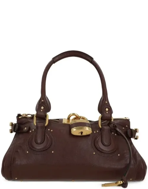 Paddington Grained Leather Bag