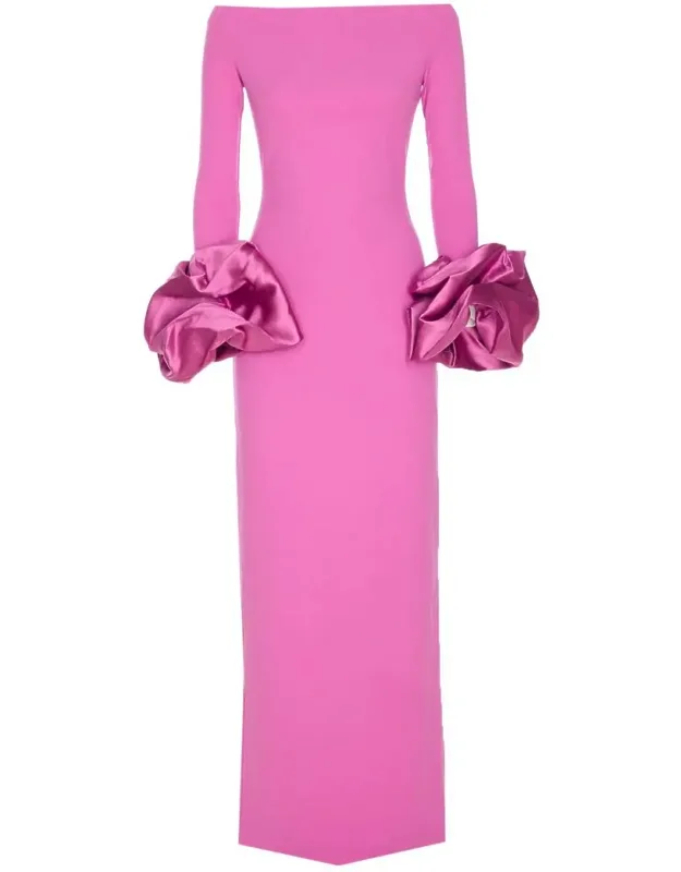 Solace London Dress With Zip Closure And Boat Neckline