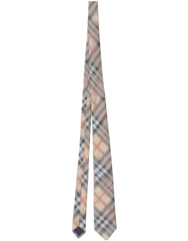 Check Silk Tie