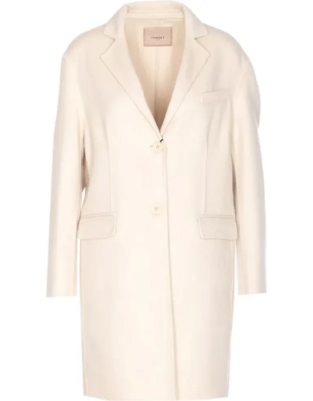 Coat With Closure And Long Sleeves