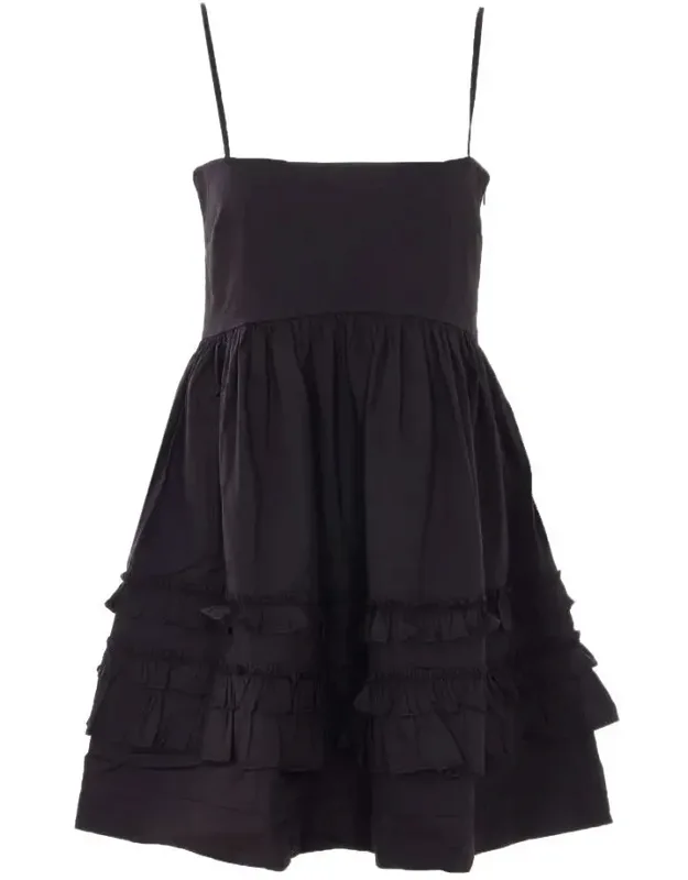 Dress With Lateral Zip And Hook Closure And Boat Neckline