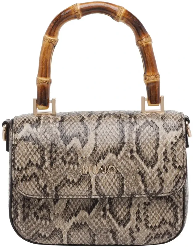 Crossbody Bag, Python Print, Push Lock Closure