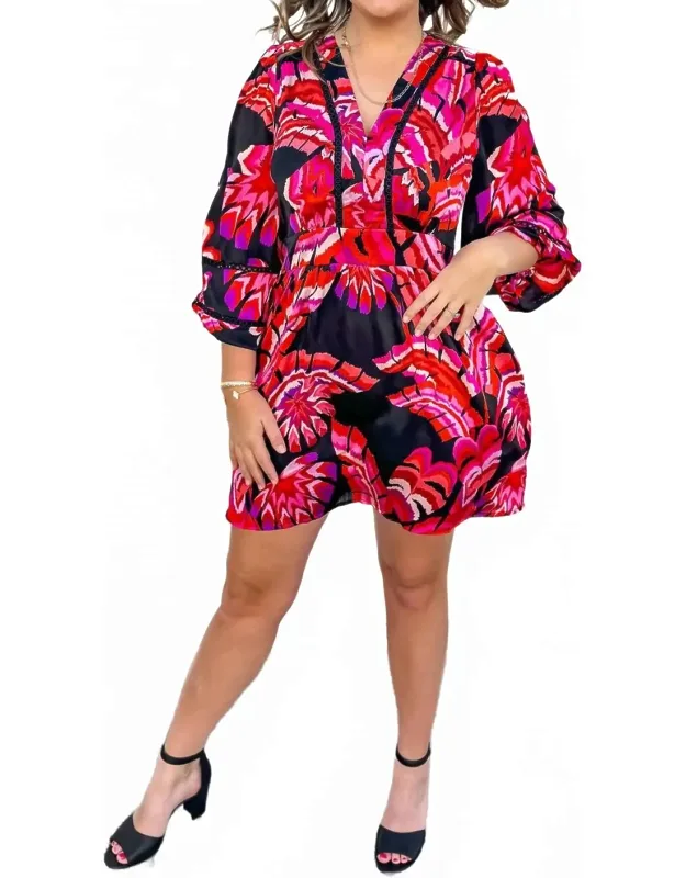Trimmed Cinched Dress