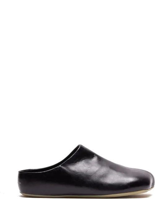 Mules, Square Toe, Leather Upper
