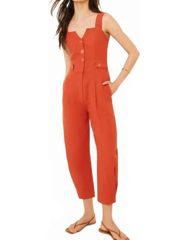 Asymmetric Neck Jumpsuit