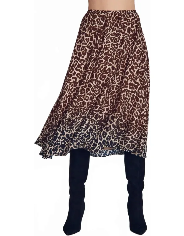 Gathered Midi Skirt