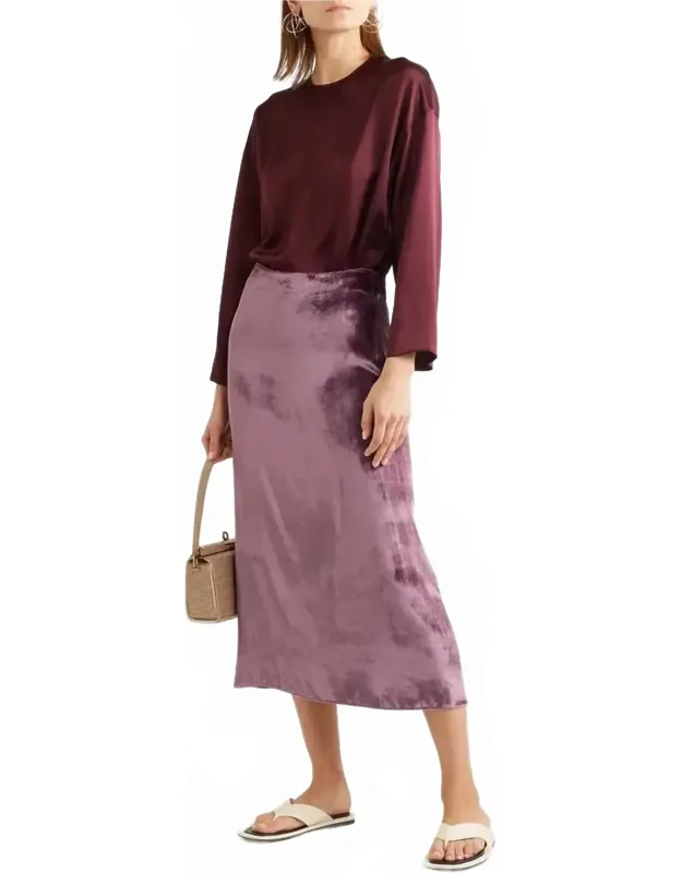 Velvet Midi Skirt
