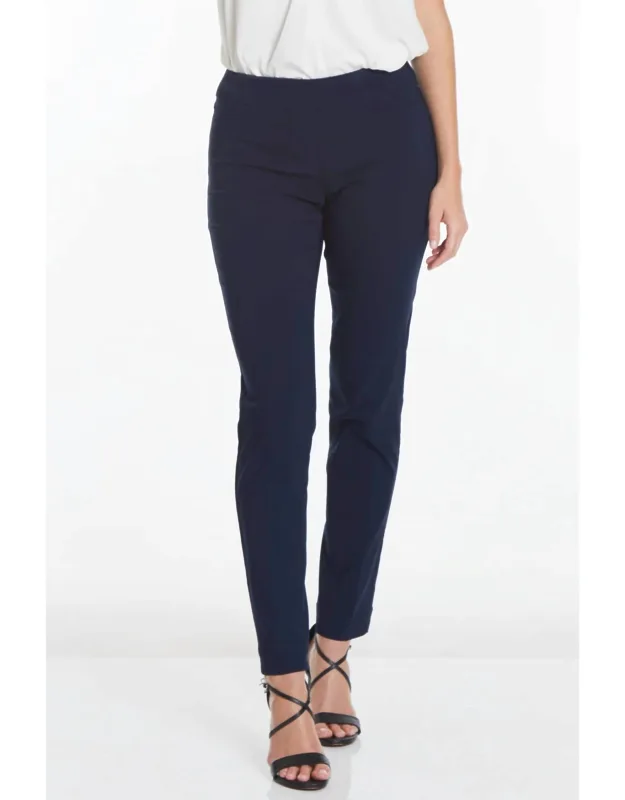 Solid Narrow-leg Pants