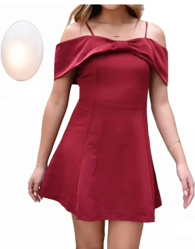 Paige Bow Mini Dress