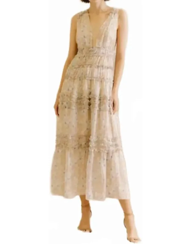 Lily Print And Eyelet Dress