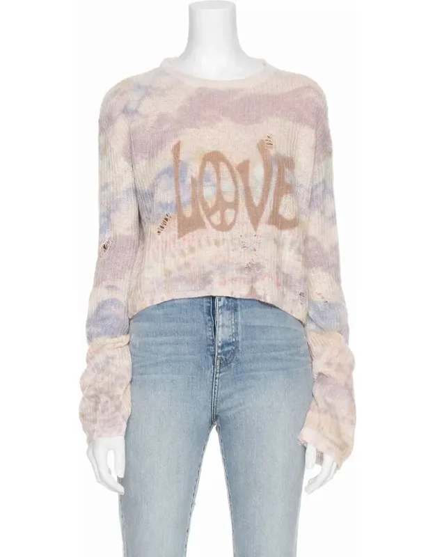 Tie Dye Love Sweater