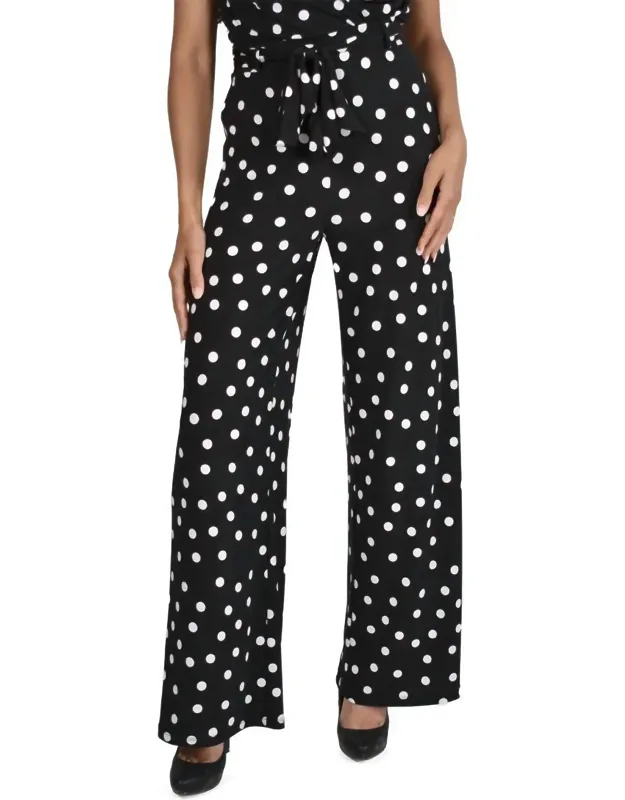 Bianca Pants With Removable Tie Belt - Plus
