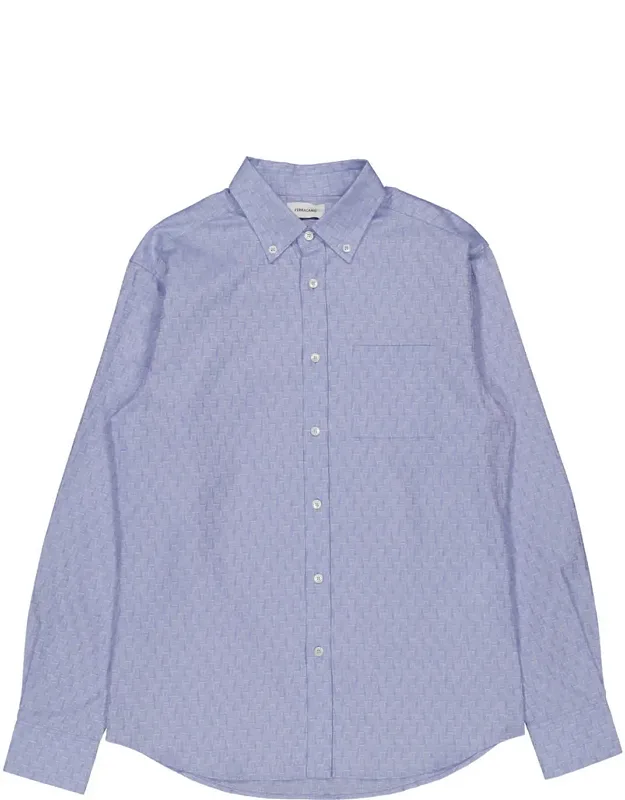 Oxford Cotton Monogram Shirt