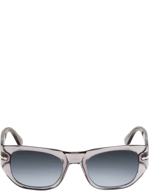 Azure Gradient Blue Square Sunglasses Po3308s 309/q8
