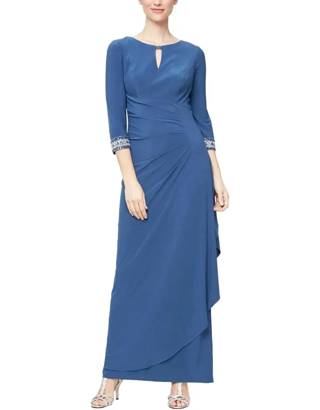 Quarter Sleeve Long Dress