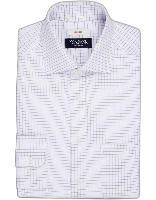 Traveler Collection Slim Fit Spread Collar Dress Shirt
