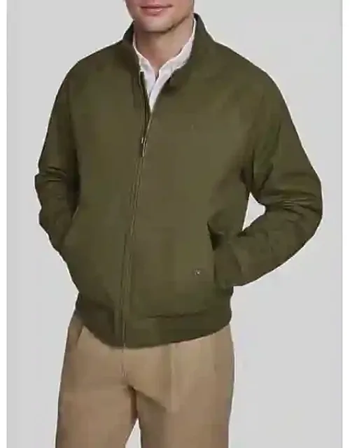 Cotton Twill Harrington Bomber Jacket