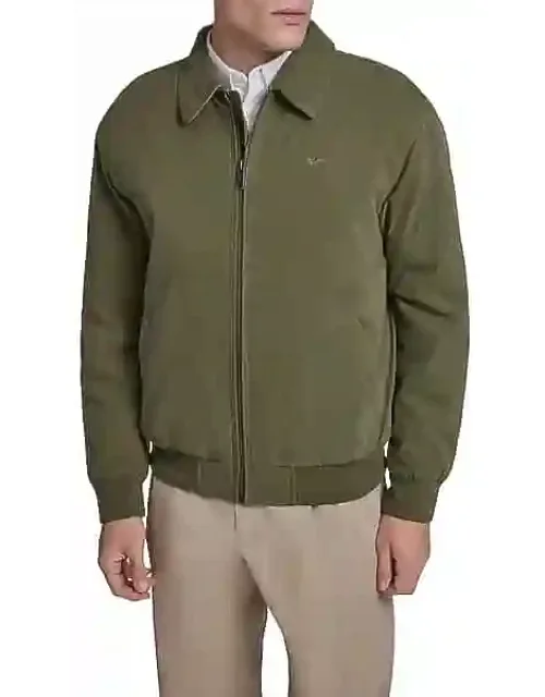 Water-resistant Microtwill Golf Bomber Jacket