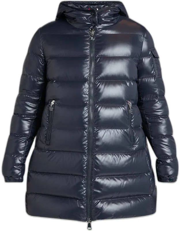 Courcelles Long Hooded Down Puffer Coat