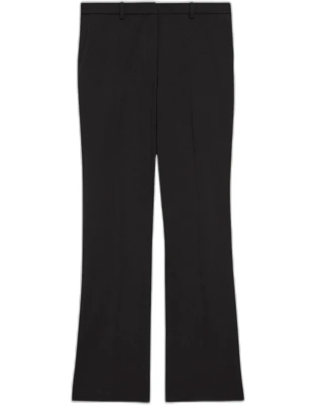 Wool Slim Straight-leg Trousers