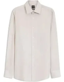 Slim-fit Linen-blend Twill Shirt