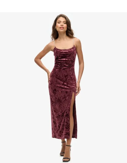 Diamonte Velvet Maxi Dress