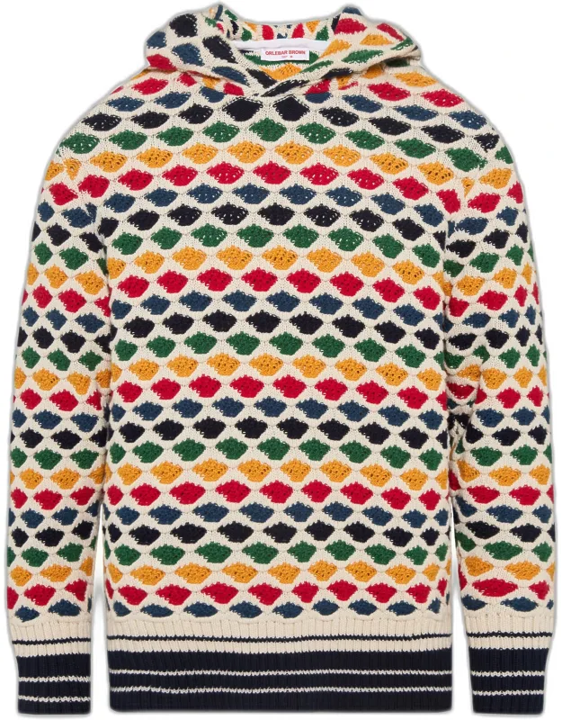 Relaxed Fit Knitted Hoodie