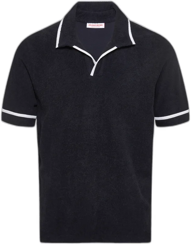 Relaxed Fit Towelling Pique Polo Shirt