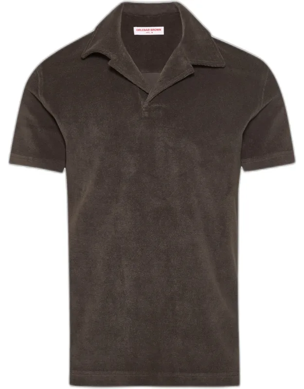 Relaxed Fit Towelling Polo Shirt