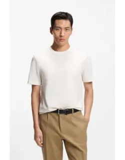 Bubble-structure T-shirt In Cotton
