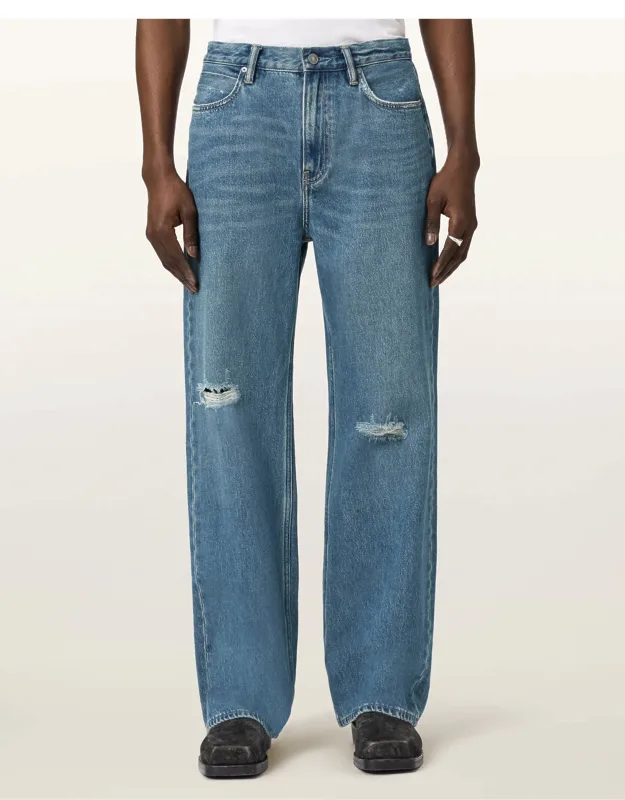 Loose Fit Wide Leg Denim Jeans