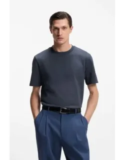Bubble-structure T-shirt In Cotton