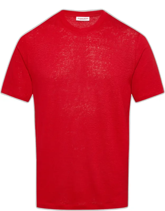 Easy Fit Stretch Linen T Shirt - Light, Breathable