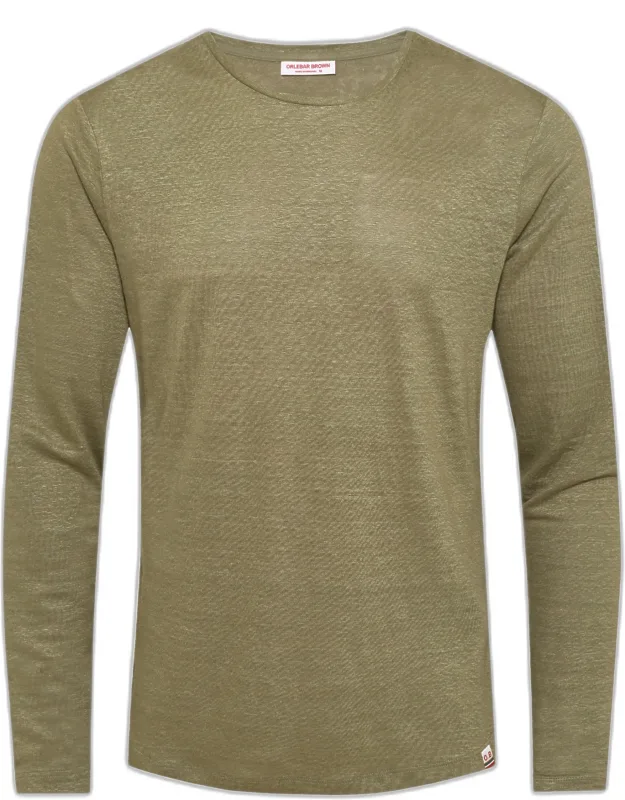 Linen Jersey Long Sleeve T-shirt