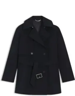 Belted Trench Coat In Cotton