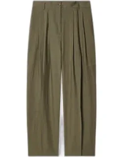 Pleated Linen Trousers