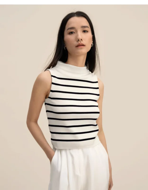 Cropped Spun Silk Sweater