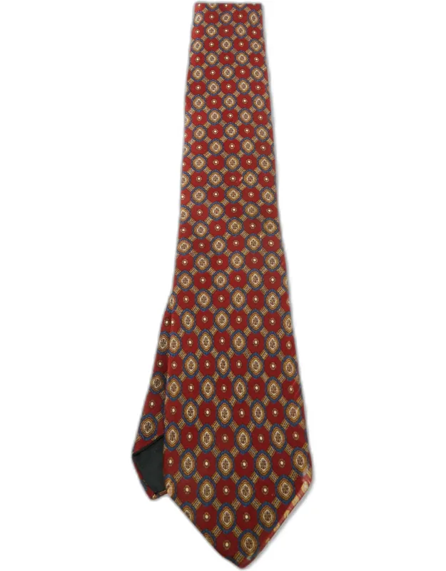 Vintage Multicolor Printed Silk Tie