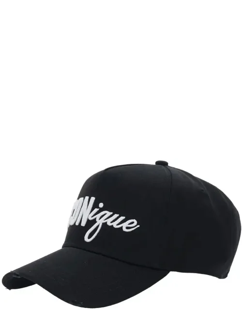 Baseball Cap With Front Embroidery In Cotton